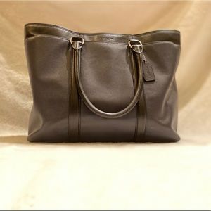 Coach laptop/professional bag. Navy blue/black